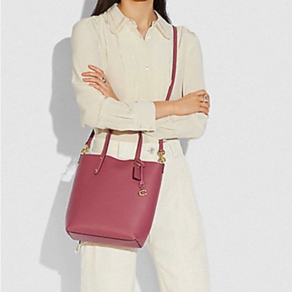 Authentic COACH 1941 refined calf leather double face magn closure Crosb/satchel - Picture 2 of 14